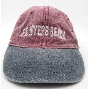 Fort Myers Beach Florida Embroidered Adjustable Hat (B)